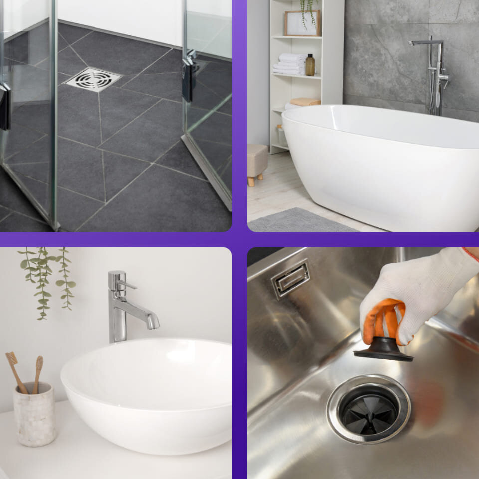 FizzClean ist vielseitig: reinigt Bad, Badewanne, Waschbecken und Abfluss